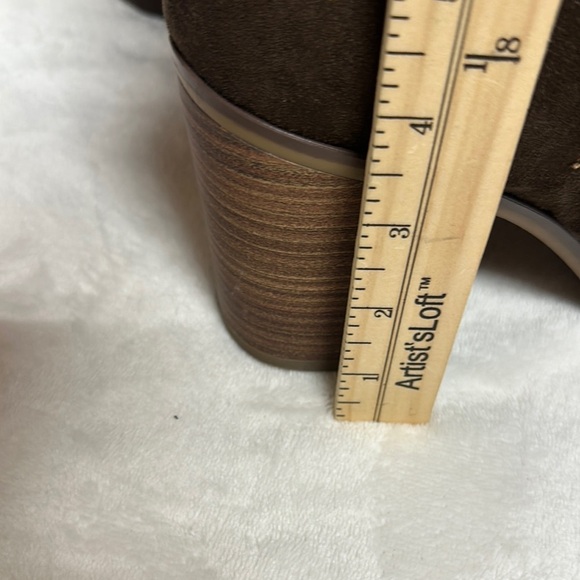 Universal Thread Brown Heeled Boots with Suede Like Finish - Picture 6 of 13